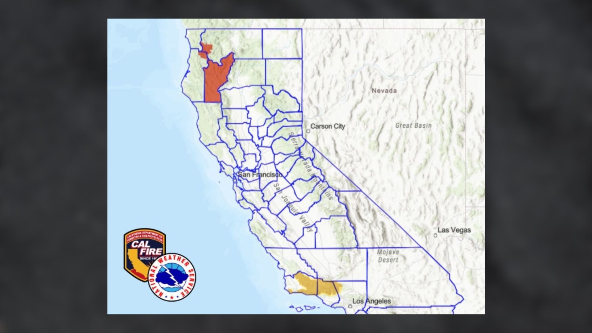 Across several parts of the state, a dangerous mix of dry thunderstorms, strong winds, heat and low humidity could allow a new fire to spread quickly before crews have much time to contain it.