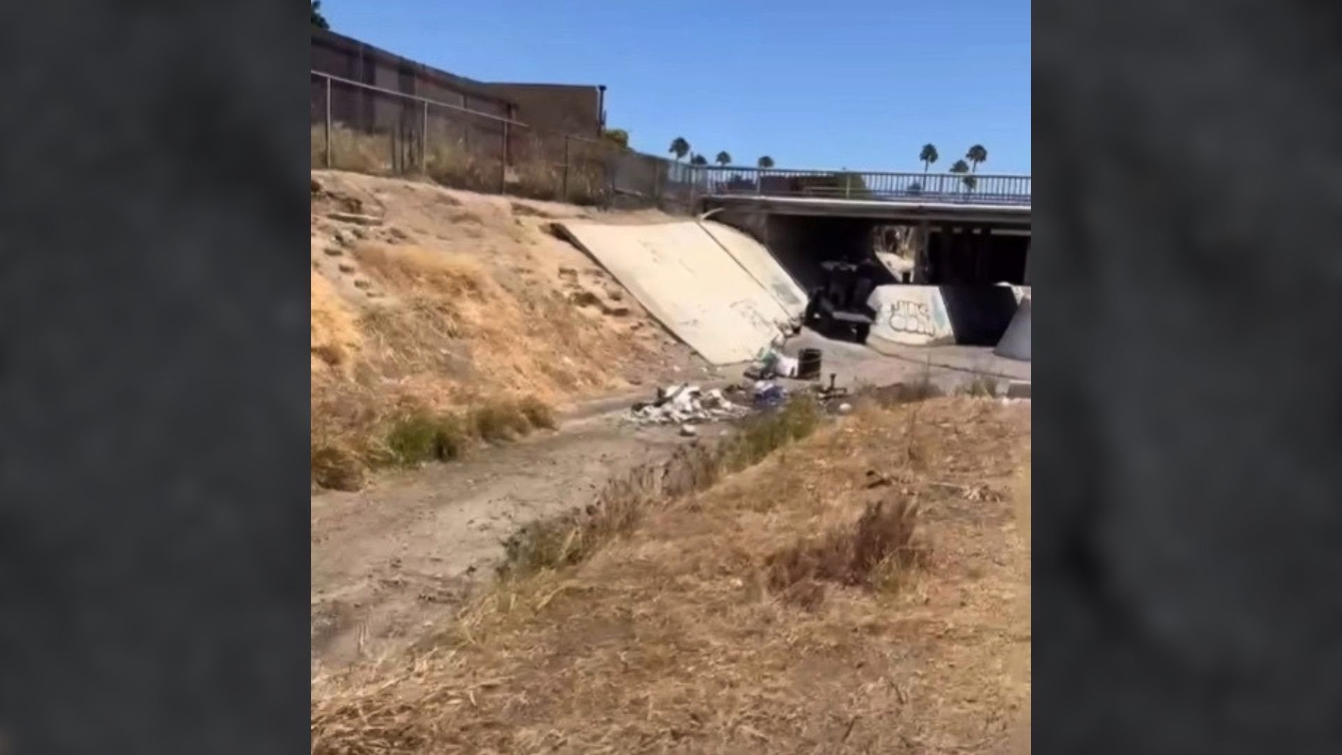 The operation uncovered more than a dozen occupied encampments in and around canals, storm drains and other water channels. Some had been carved directly into the banks, raising concerns not only about public safety but also about the stability and function of the waterways themselves.